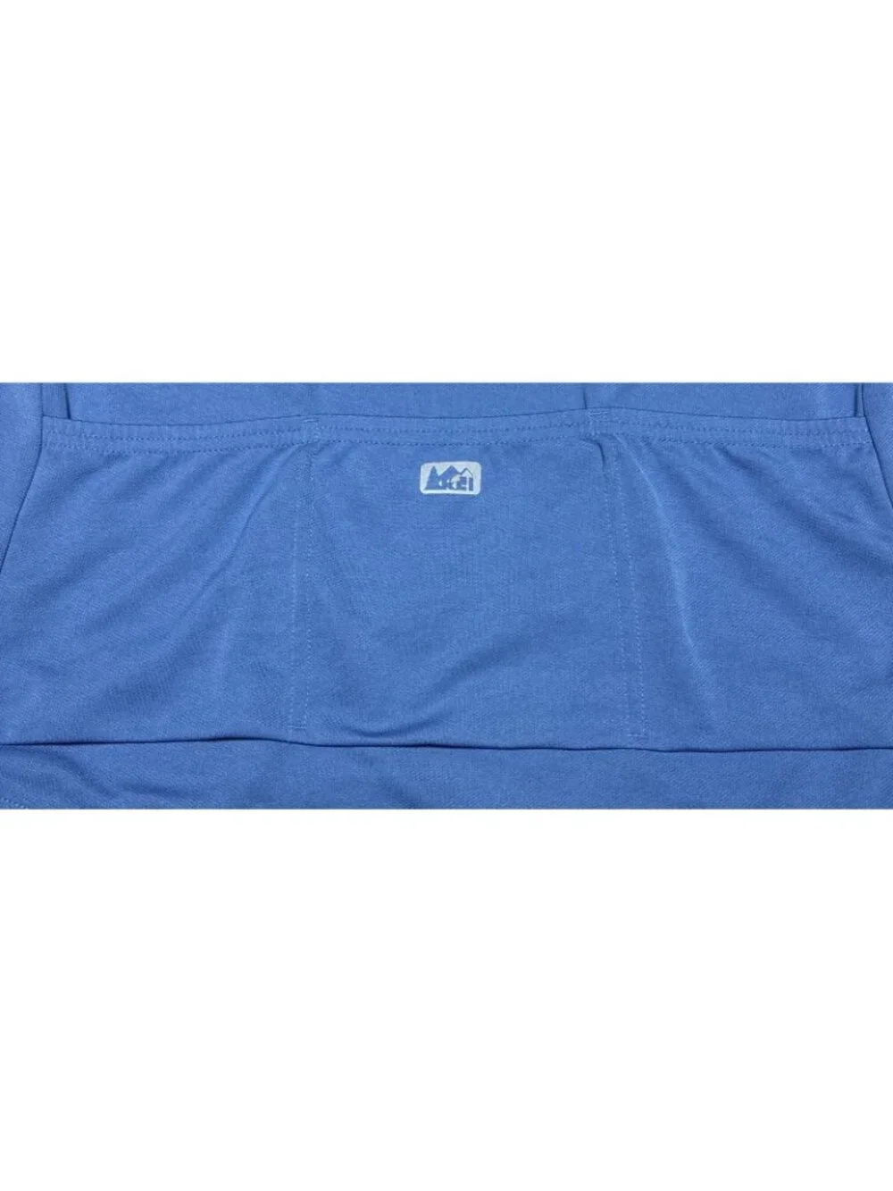 REI CO-OP Cycling Jersey Blue Short Sleeve 1/4 3 Pocket Bike Shirt Men’s Size M